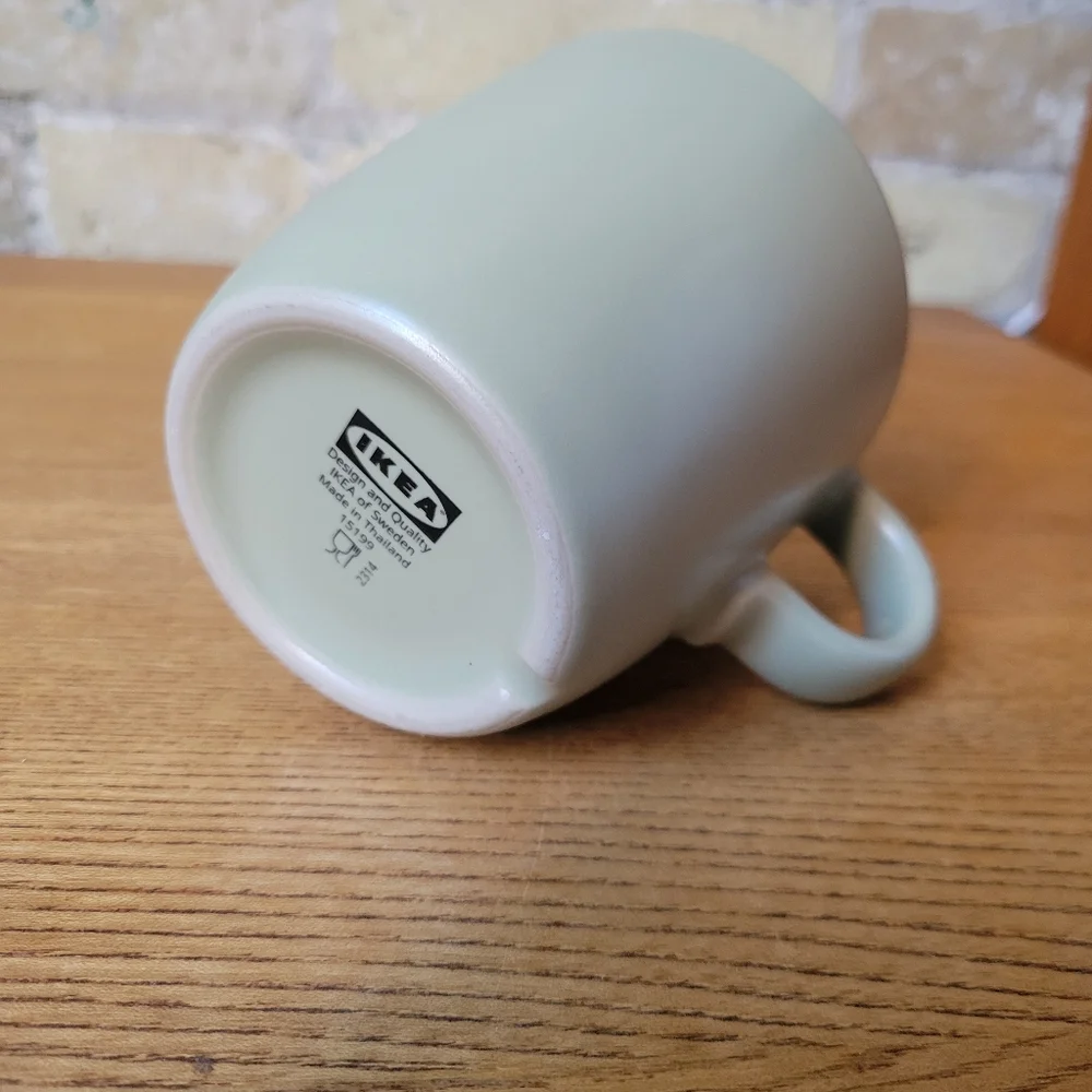 IKEA FÄRGKLAR Mug Matte Green 13 oz